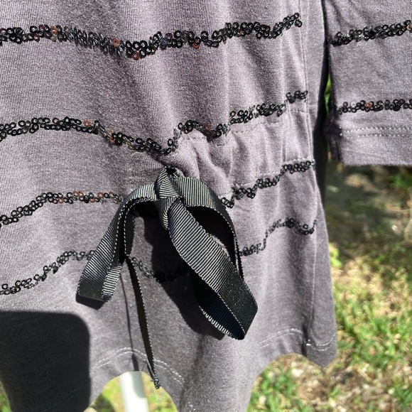 LOGO top - gray with sequins - Picture 4 of 7